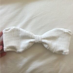 HUNZa G bikini top bandeau white